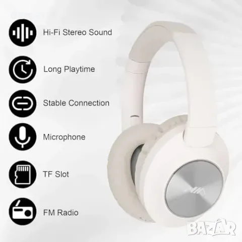 Сгъваеми безжични слушалки XuanGui NX400 с Bluetooth 5.3 и микрофон, снимка 2 - Безжични слушалки - 55776029