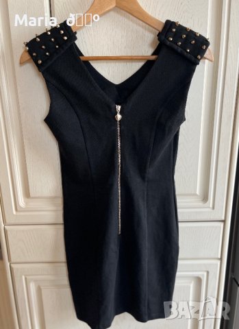 Елегантна черна рокля, снимка 5 - Рокли - 40660443
