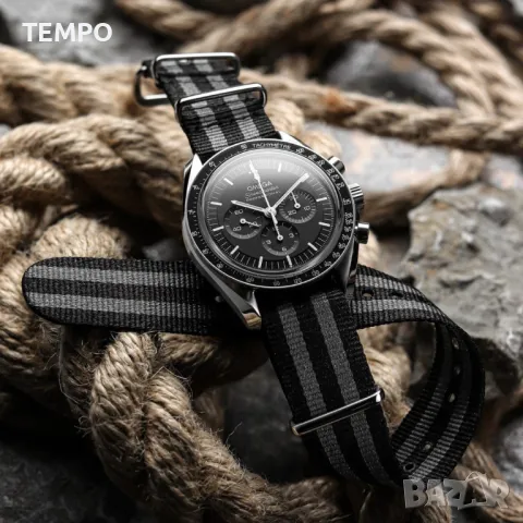 КАИШКА ZULU- ЧЕРЕН / СИВ -18мм + ПОДАРЪК, снимка 15 - Каишки за часовници - 48202625