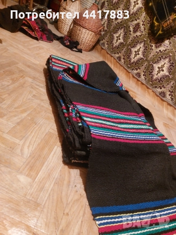 Вълнена черга ръчно тъкана