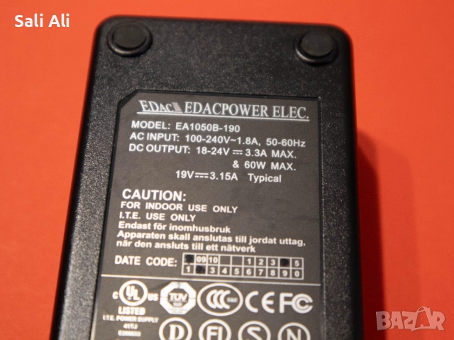 Всякакви адаптери 18V 4A 19V 4.74A 12V 7.5A 24V 1.5A употребявани, снимка 7 - Друга електроника - 52725929