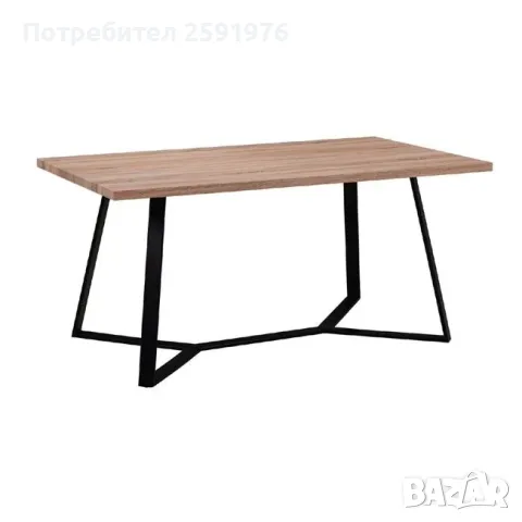 Трапезна маса HANSON 160х90х75h см ΕΜ821, снимка 1