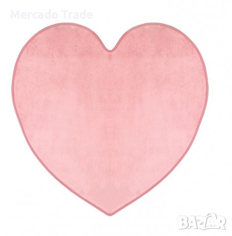Килимче Mercado Trade, За детска стая, Декоративно, Розово сърце, 90см.