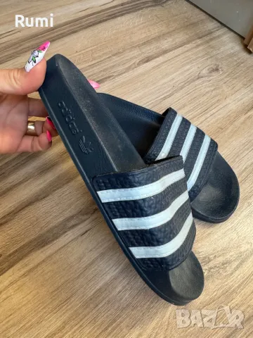 Оригинални тъмно сини чехли adidas Adilette ! 38,5 н, снимка 1