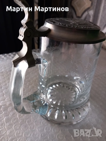 Халба и Ледарка от Син Кобалт, снимка 4 - Чаши - 53618203