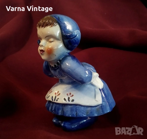 Колекционерска порцеланова фигурка Момиче. Холандия., снимка 2 - Антикварни и старинни предмети - 53283239