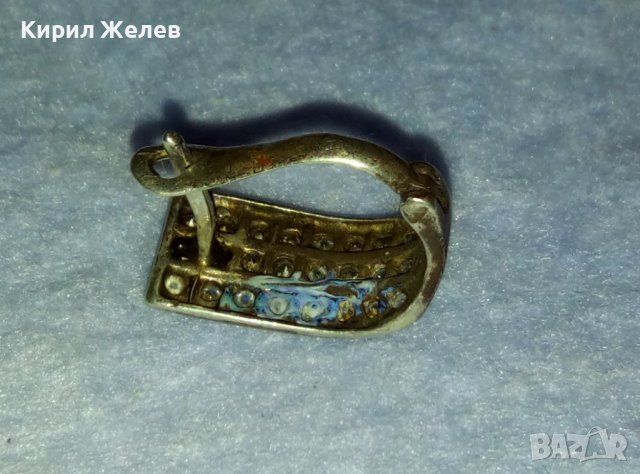 ПРЕКРАСНА СКЪПОЦЕННА СРЕБЪРНА ОБЕЦА СРЕБРО 925 АНГЛИЯ с БЛЕСТЯЩИ ЮВЕЛИРНО ФАСЕТИРАНИ ЦИРКОНИ 38823, снимка 8 - Обеци - 42466507