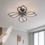 56W LED таванен полилей с цветя/листенца, 3000–6000K и димиране с дистанционно, снимка 1