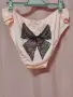 3/4XL Розова сатенена бикина с черна панделка , снимка 4