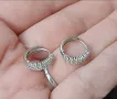 Четири броя / Сребърни обеци с циркони на Пандора / проба 925s / Южна Корея , снимка 9