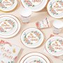 Нов комплект Флорални чинии салфетки чаши за бебешко парти момиче , снимка 6
