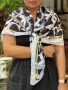 шал 100х100см chanel versace , снимка 3