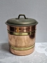 Комплект от три медни буркана за кафе,чай и захар, снимка 5