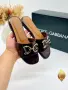 Dolce&Gabbana Елегантни Дамски Чехли С Ефектно Златисто Лого Код SEM-546 , снимка 5