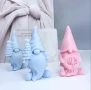 2 модела 3D Коледен гном с венец или елха Силиконов молд форма за свещи гипс сапун , снимка 3