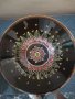 Декоративна керамична ръчно рисувана чиния за стена точкова мандала u. kohler schurbach handarbeit, снимка 6