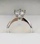 Елегантен Сребърен 925 Пръстен с 3 Каратов Мойсанит!!!, снимка 5