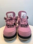 Air Jordan 4 розови велурени маратонки размер 38, снимка 2