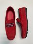 Мъжки мокасини от естествен велур - Червени - 41, снимка 1 - Ежедневни обувки - 41587259