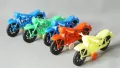 Стари Соц. Играчки Фигурки 5 броя Мотори Моторчета, снимка 2