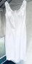 Бяла рокля BENETTON, памук, снимка 1