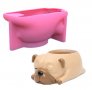 3D Куче силиконов молд форма калъп свещ свещник кашпа гипс, снимка 2