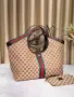 Gucci Луксозна Дамска Чанта С Монограм Зелено-Червена Лента И Несесер - Различни Цветове Код SEM-784, снимка 2