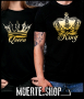 Тениски с щампи за двойки, комплект QUEEN AND KING CROWNS