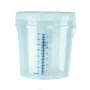 Прозрачна пластмасова градуирана кофа, Обем 10л. Деление 100 мл., 4350, снимка 2