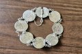 Стара сребърна гривна от монети , снимка 1 - Други ценни предмети - 39063633