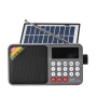 Соларно портативно радио JOC H6108REC-S с Bluetooth, FM радио и MP3 плеър, снимка 5