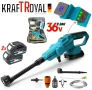 Акумулаторна Безчеткова Водоструйка KRAFTROYAL 6в1 36V 8,0AH 15bar 1600W с Дисплей, 2 Батерии, снимка 1