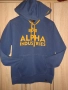 Alpha Industries мъжки син суичър с качулка размер S , снимка 2