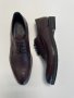  Мъжки кожени официални обувки - Кафяви - 43, снимка 1 - Официални обувки - 41539298