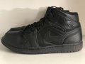 Nike Air Jordan 1 Mid Retro Triple Black , снимка 1