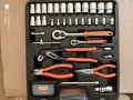 Bahco S81mix  1/4 и 1/2 гедоре /гидория 81части вложки ключове клещи битове комплект , снимка 2