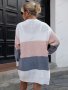 Дамска модна жилетка с цветни блокове - 023, снимка 5