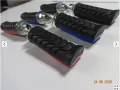 Степенки за мотор задни мото универсални черни сини червени гумирани, снимка 3