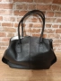 Дамска чанта черна от естествена кожа, снимка 4