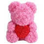 Мече от рози, 25см с подаръчна кутия в 3 цвята, снимка 3