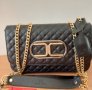 Луксозна Черна чанта/реплика  Elizabeth Franchi  код SG-5-Z, снимка 1 - Чанти - 40700003