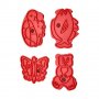 2355 Комплект форми за сладки животни резци за тесто с щампа костенурка мече рибка пеперуда, снимка 6