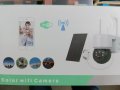 Соларна безжична въртяща се водоустойчива камера WI FI 5MP iCSee LED осветяване, снимка 5