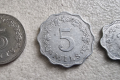  Малта.  5 и 10  цента. 2 и 5 мила. 1972 година. 4 бройки., снимка 4