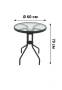 Метална Градинска маса ф60 , снимка 3