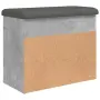 vidaXL Пейка за обувки, бетонно сив, 62x32x50 см, инженерно дърво, снимка 7