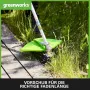 Greenworks 2 x 24 V батериен тример 40 cm с 2 x 4Ah батерии и двойно зарядно устройство, снимка 13