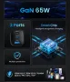 ASOMETECH 65W GaN USB Type C бързо зарядно устройство, снимка 6