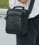Мъжки елегантни крос’боди чанти с два размера / Черна естествена кожа!, снимка 7