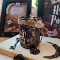 Подаръчна кутия Хари Потър / Harry Potter + подарък лъжичка, снимка 6 - Декорация за дома - 34623484